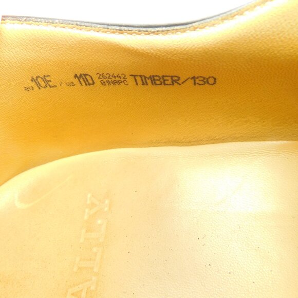 BALLY Black Soft Leather Cap Toe Lace-up Oxfords 11 - Picture 8 of 8